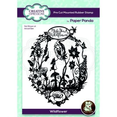 Creative Expressions Pre Cut Rubber Stamp - Wildflower